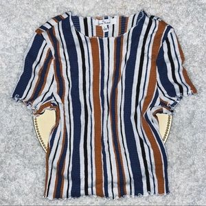 Love Tree Striped Blouse